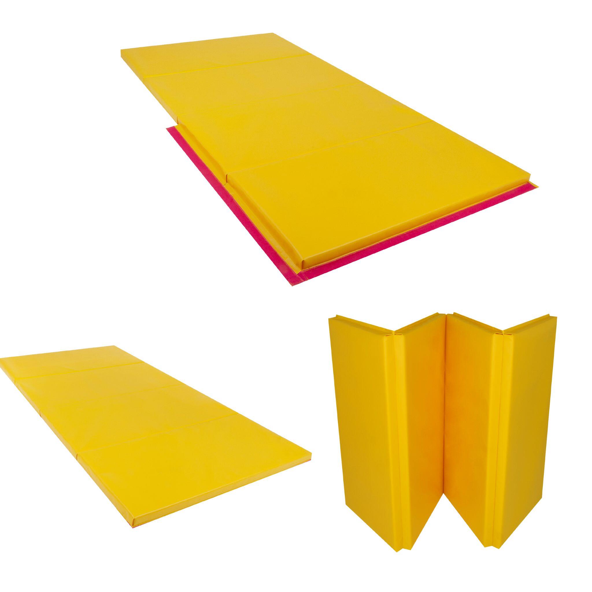 Cannons UK Foldable Double Gymnastics Mat 8ft x 4ft x 50mm CANNONS UK Decathlon