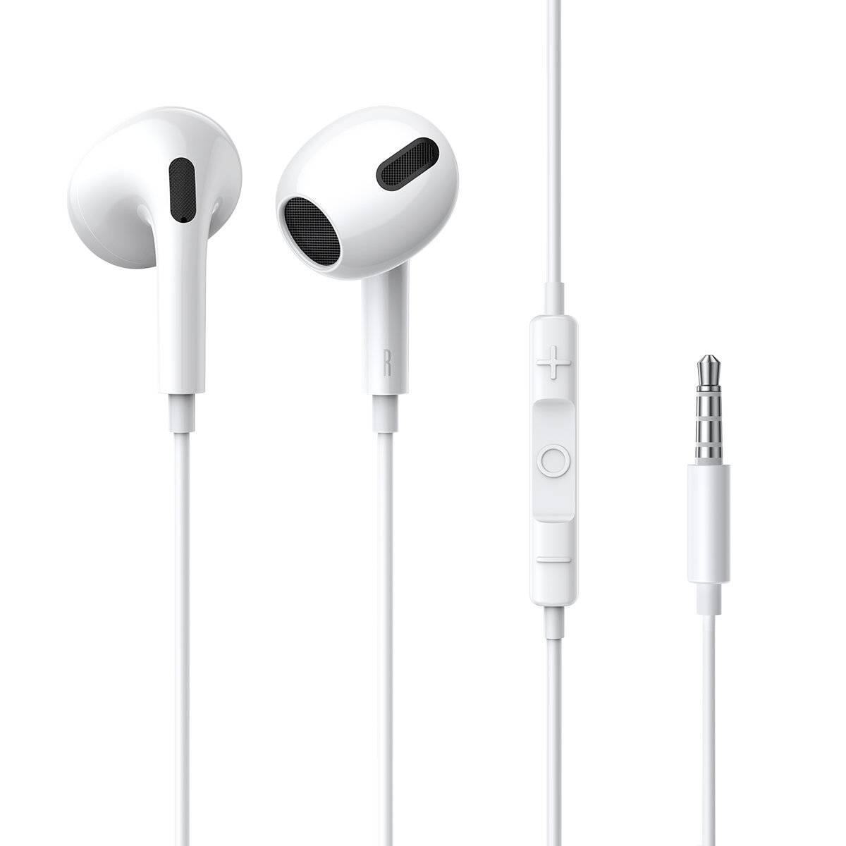 Baseus słuchawki douszne z mikrofonem przewodowe mini jack 3,5 kabel 1,1 m 1/7