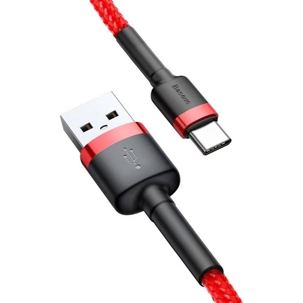 Baseus Cafule Cable Usb For Type-C 3a 0.5m Red+Red 4/4