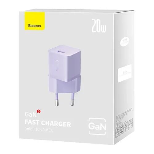 Baseus Gan5 Fast Charger(Mini) 1c 20w Eu Purple 2/2