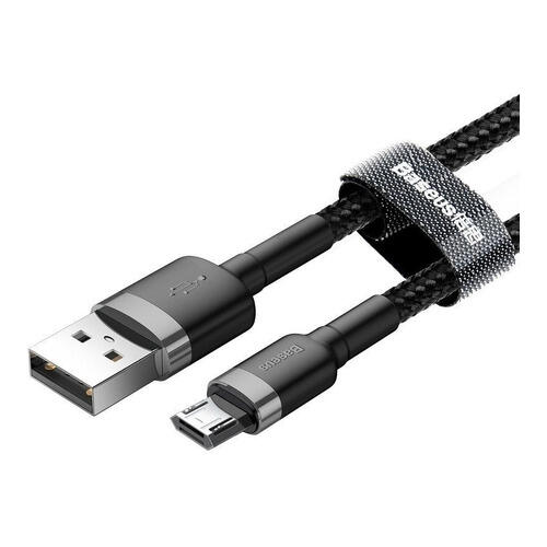 Baseus Cafule Cable Usb For Micro 2.4a 0.5m Gray+Black 2/5