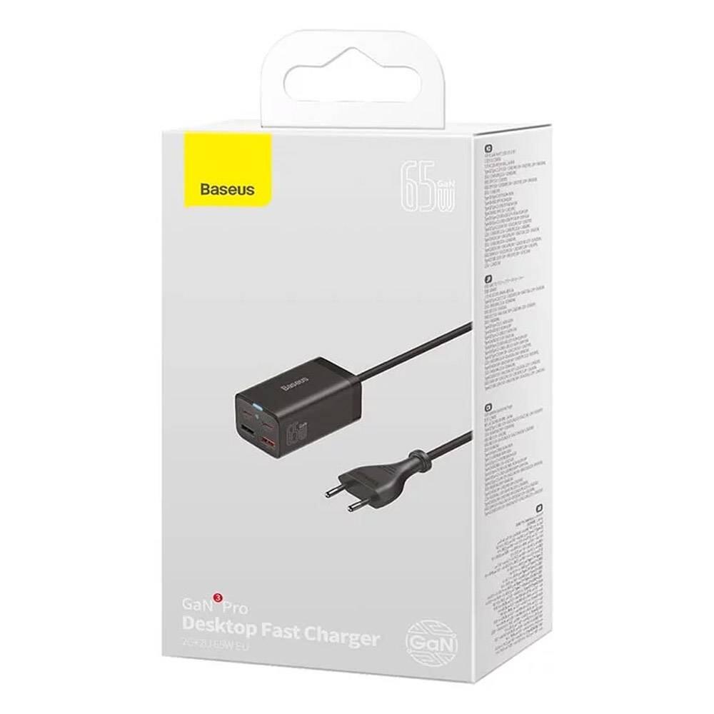 Baseus Gan3 Pro Desktop Fast Charger 2c+2u 65w Eu Black 5/5