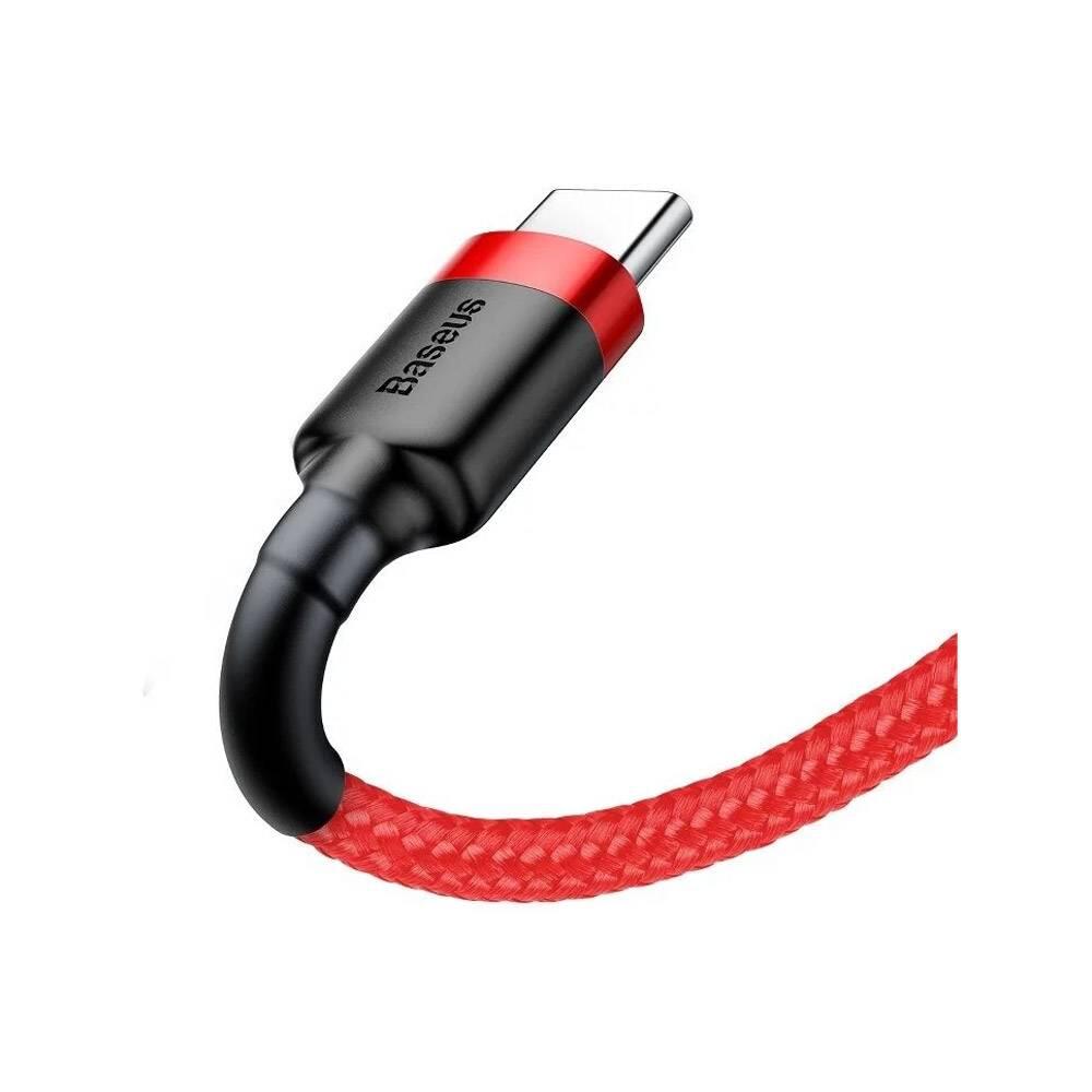 Baseus Cafule Cable Usb For Type-C 3a 0.5m Red+Red 3/4