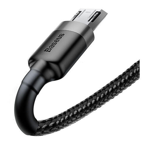 Baseus Cafule Cable Usb For Micro 2.4a 0.5m Gray+Black 4/5