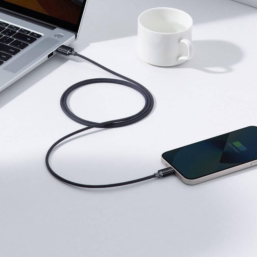 Cabo Baseus Crystal Shine USB-A para Lightning 2m Preto 4/4