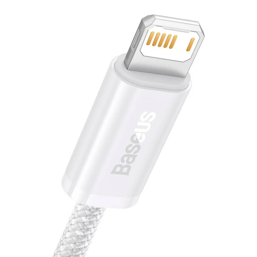 Baseus Dynamic Series Fast Charging Data Cable Usb To Ip 2.4a 1m White 3/4
