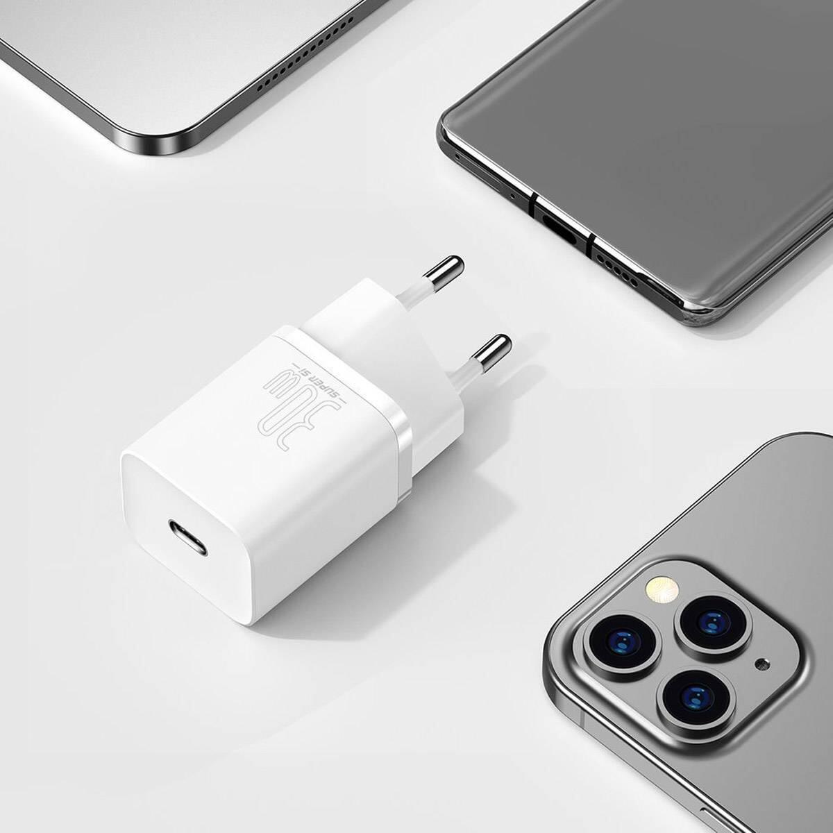Baseus Super Si Quick Charger Ic 30w Eu White 5/5