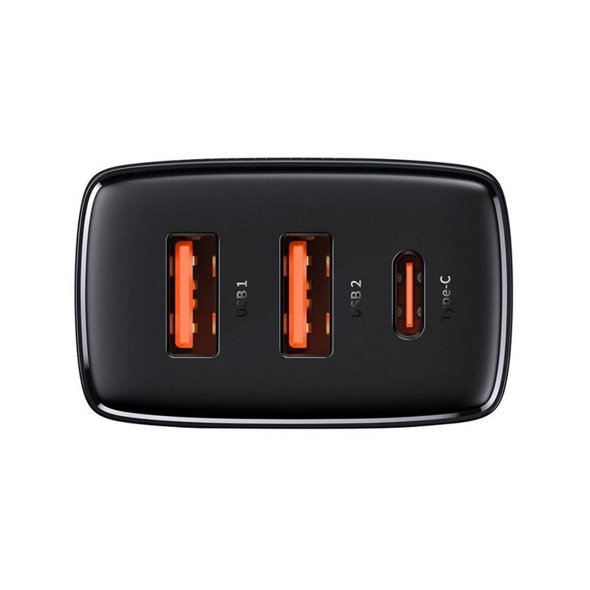 Baseus Compact Quick Charger 2u+C 30w Eu Black 3/5