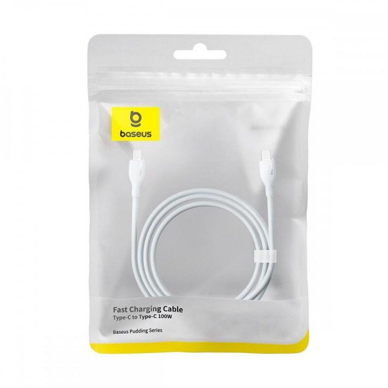 Cabo Baseus Pudding USB-C PD 100W 1.2m Stellar White 3/3