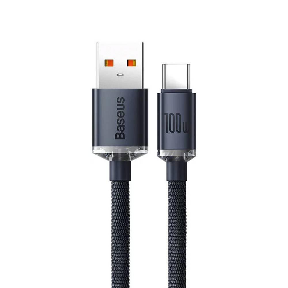 Baseus Crystal Shine Series Fast Charging Data Cable Usb To Type-C 100w 2m Black 3/5