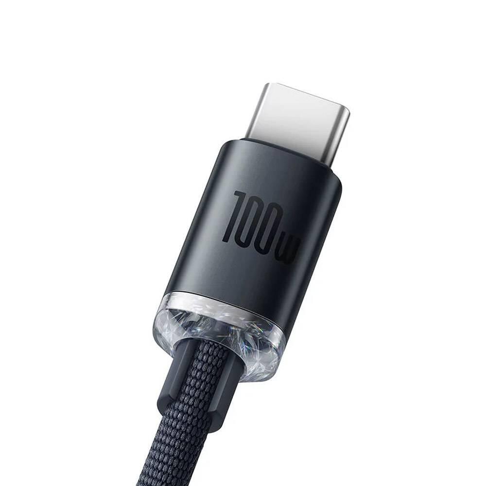 Cabo Crystal Shine USB para USB-C 100W 1.2m (Preto) 2/5