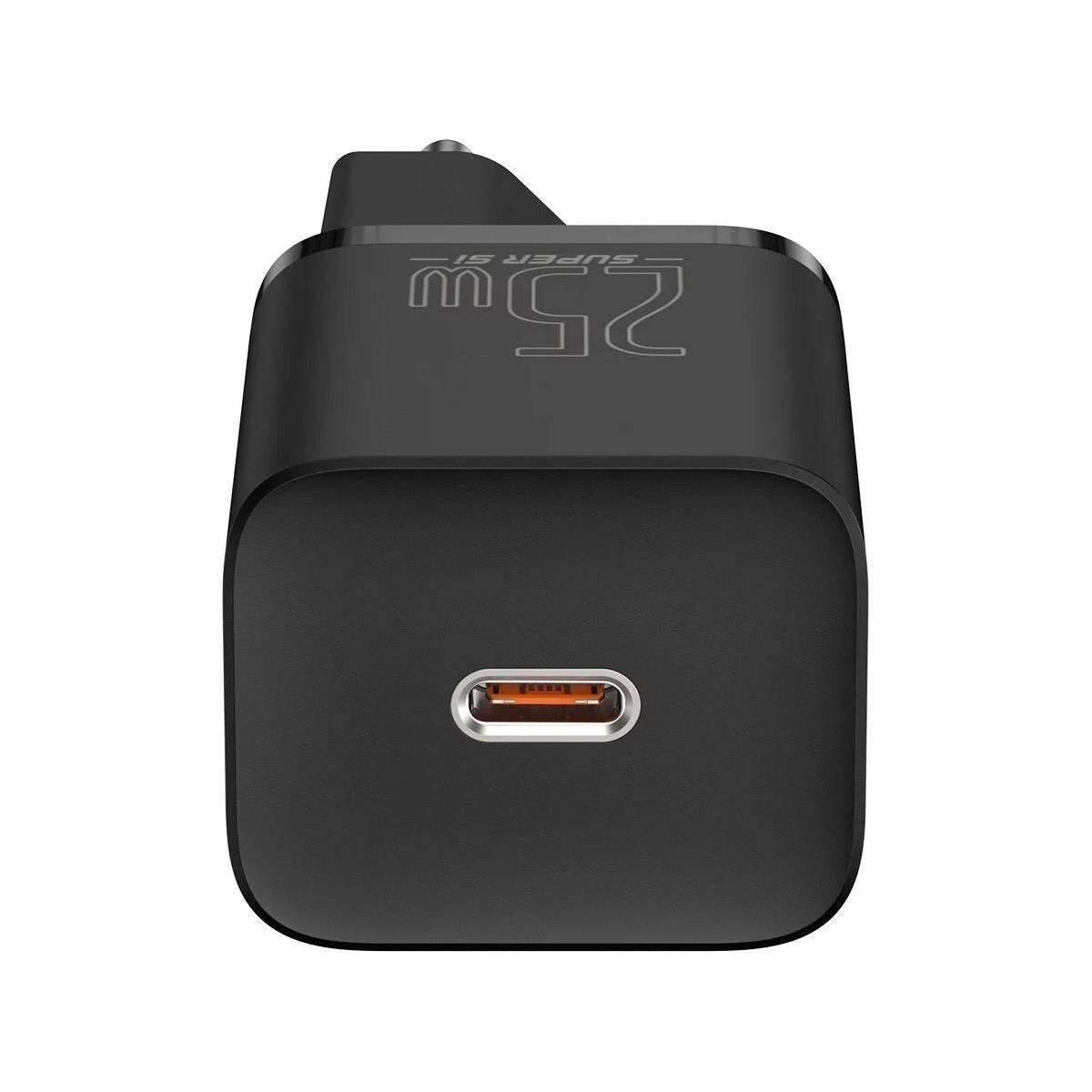 Baseus Super Si Quick Charger 1c 25w Eu Sets Black 4/4