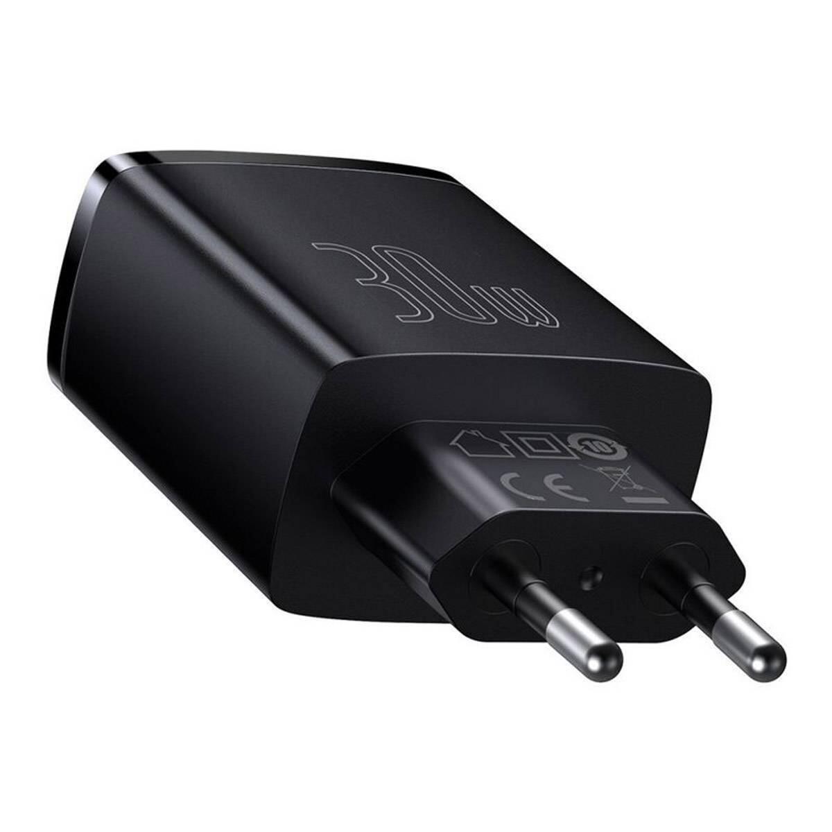 Baseus Compact Quick Charger 2u+C 30w Eu Black 2/5