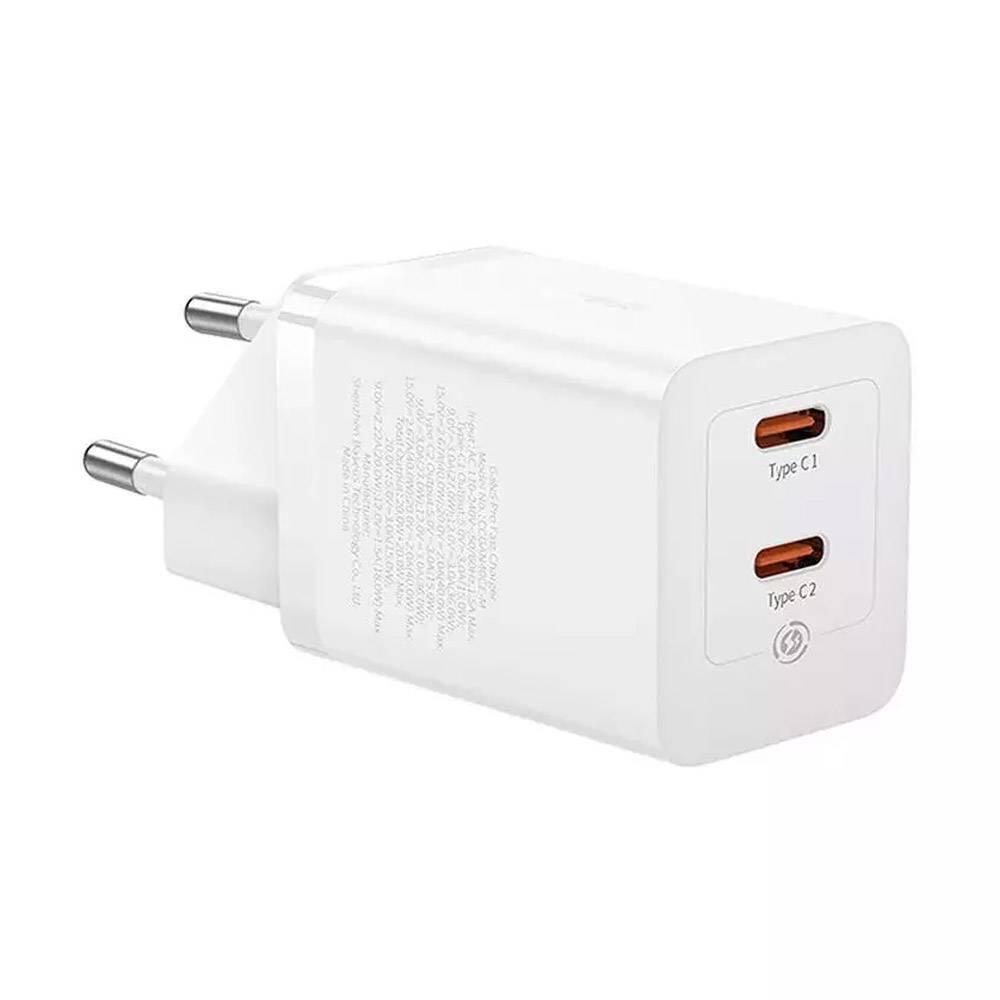 Baseus Gan5 Pro Fast Charger C+C 40w Eu White 2/4