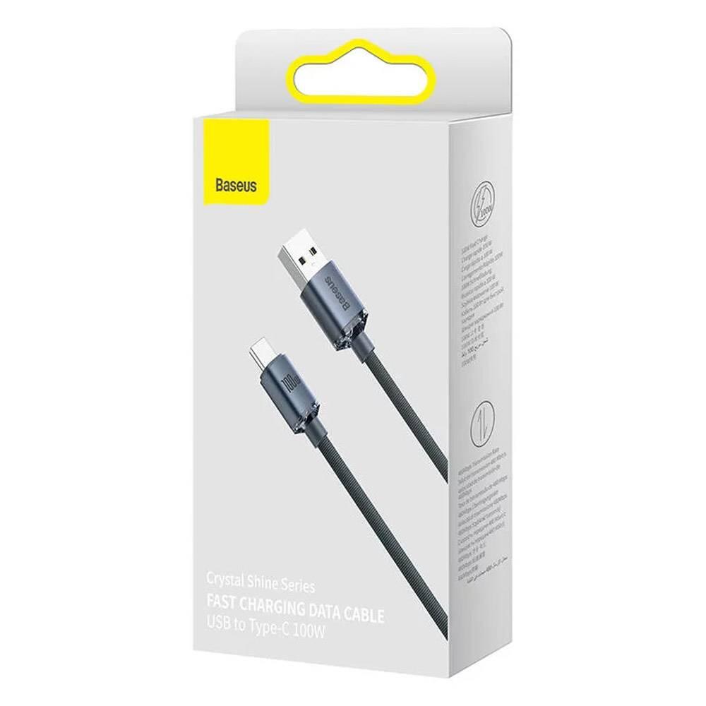 Baseus Crystal Shine Series Fast Charging Data Cable Usb To Type-C 100w 2m Black 5/5