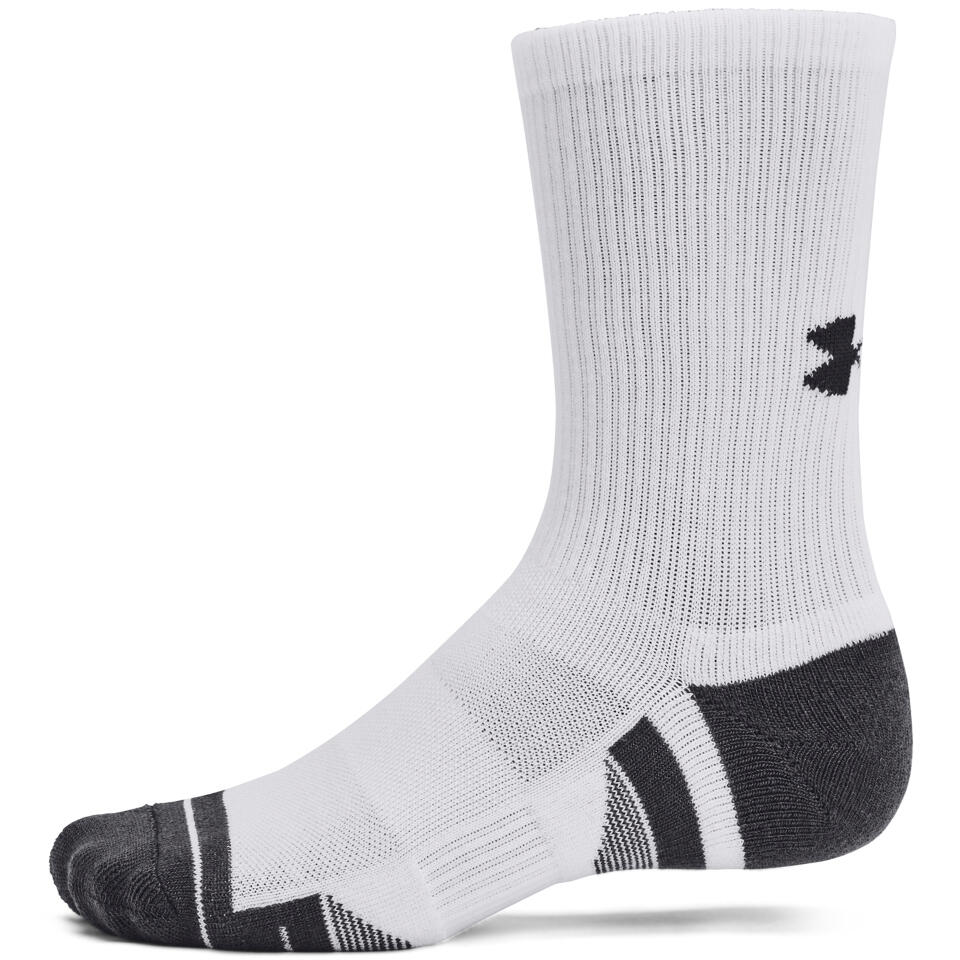 CALZINI Under Armour Performance Tech 3-Pack Crew Socks, Bianca, Unisex 2/4