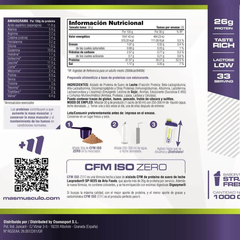 CFM ISO Zero - 1Kg Fresa de MM Supplements