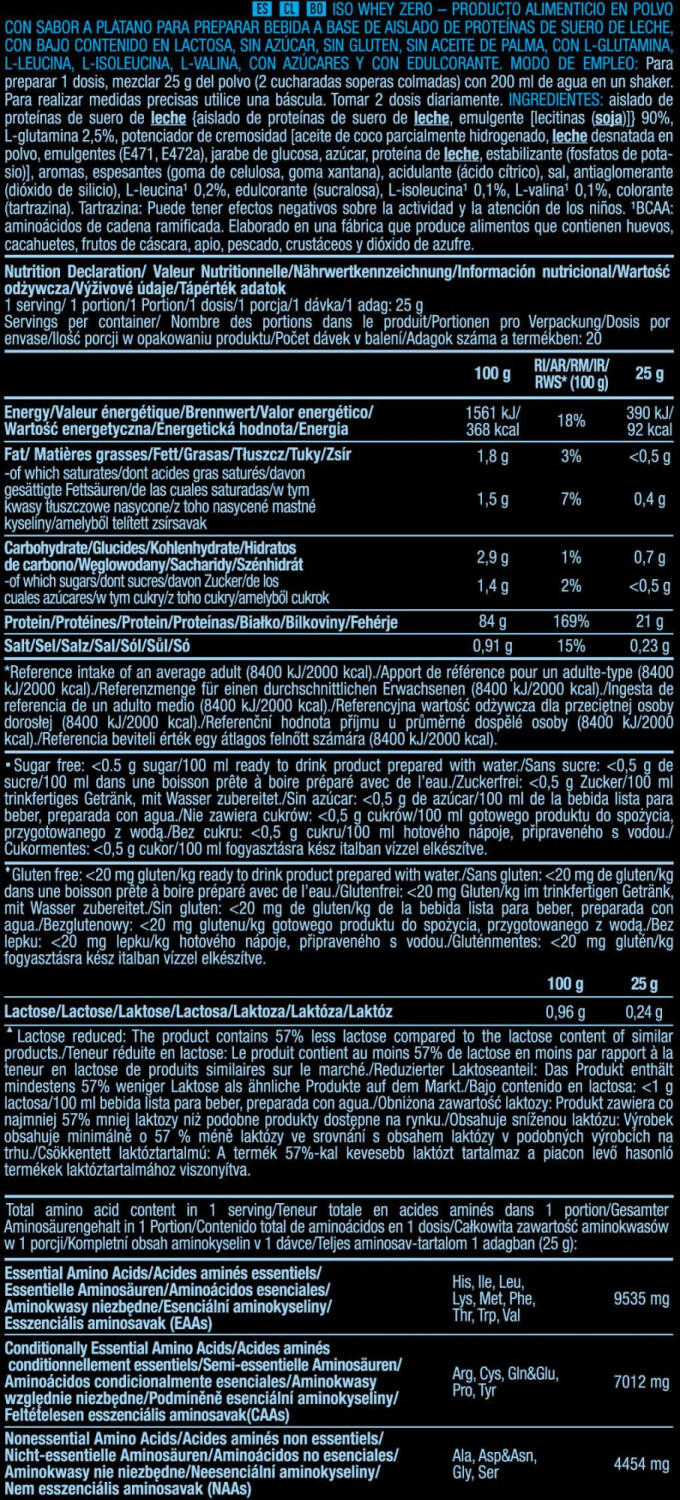 Whey isolate - Iso Whey Zero - Banane 4/5