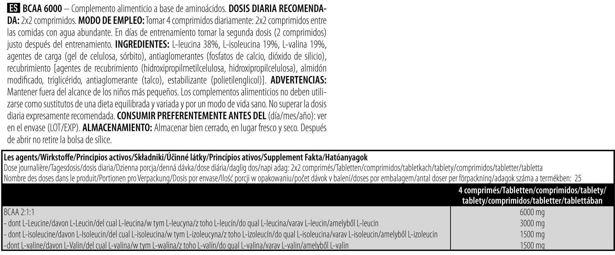 Bcaa - Bcaa 6000 (100 Cáps.) 3/3