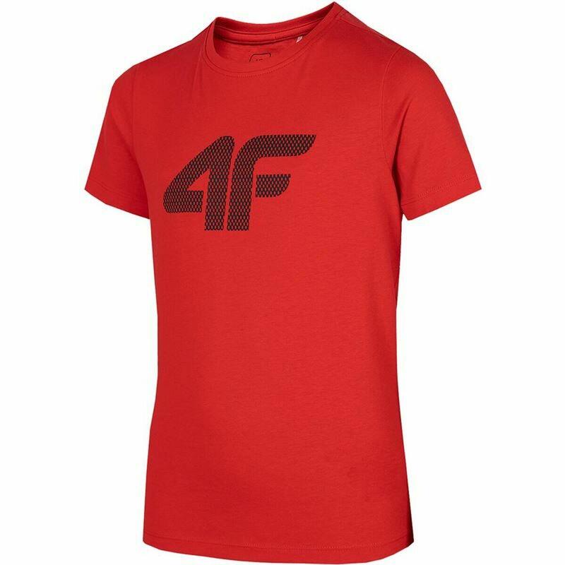 Camiseta de Manga Corta Infantil 4F Rojo