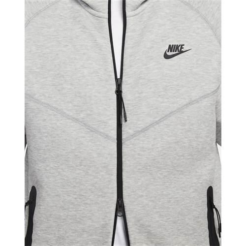 Full Zip Hoodie Joggers Set  Sportswear Tech Fleece Dark Heather Grey Black 3/4