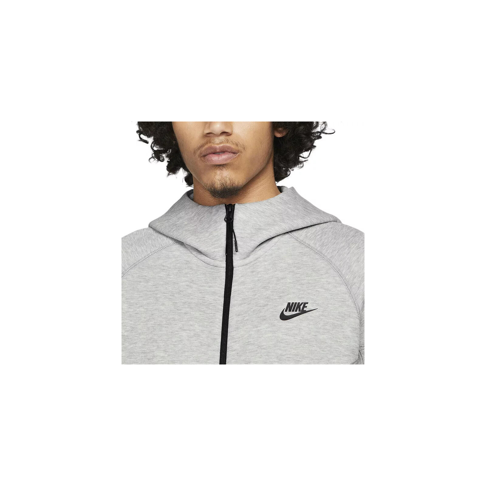 Full Zip Hoodie Joggers Set  Sportswear Tech Fleece Dark Heather Grey Black 5/5