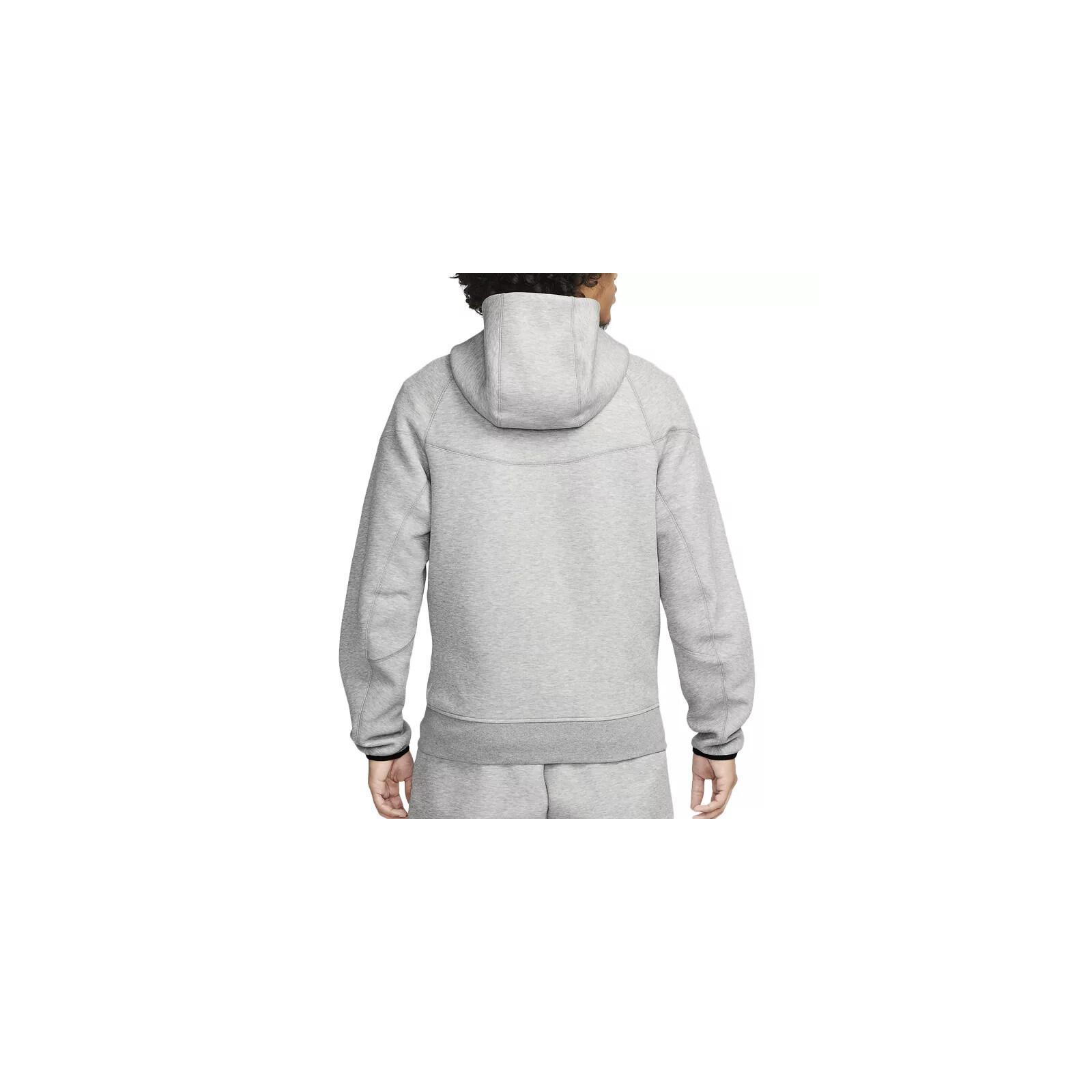 Full Zip Hoodie Joggers Set  Sportswear Tech Fleece Dark Heather Grey Black 4/5