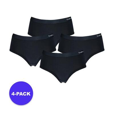 Apollo (sports) - dames hipster bamboe - navy blauw- maat s - 4-pack -