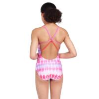 Zoggs Girls Starback Swimsuit - Sunset Haze Print 2/6