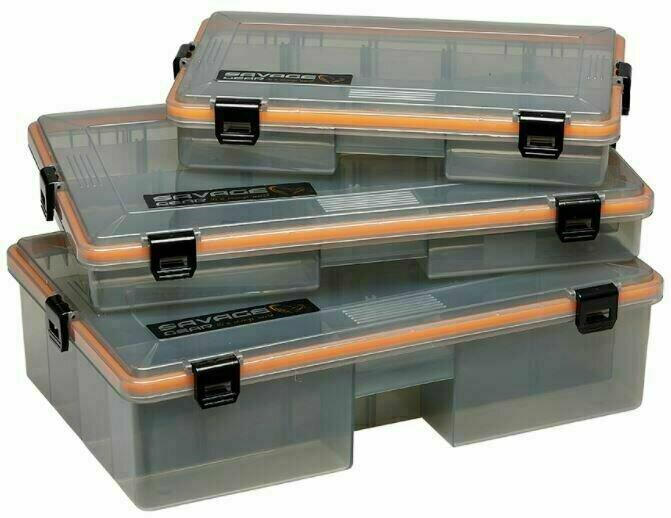 Boîte de rangement Savage Gear WP Lurebox 4B Smoke (35,5 x 23 x 5cm) 2/2