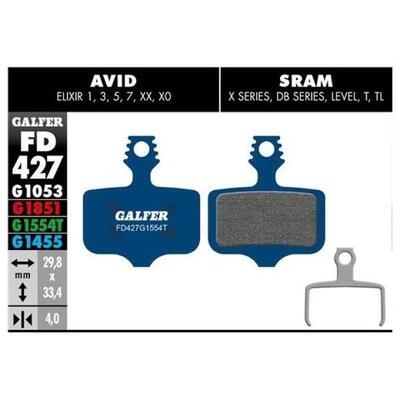 Galfer Road FD427 Sram Red AXS/Force AXS/Level/Avid Elixir Bremsbeläge