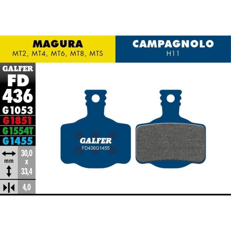 GALFER G1455 road disc brake pads for Magura, semi-metallic - 1 pair