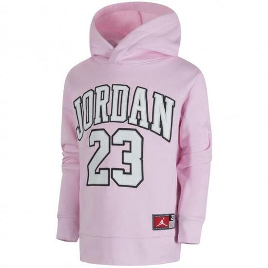 Felpa ragazza jordan high brand read fleece - rosa
