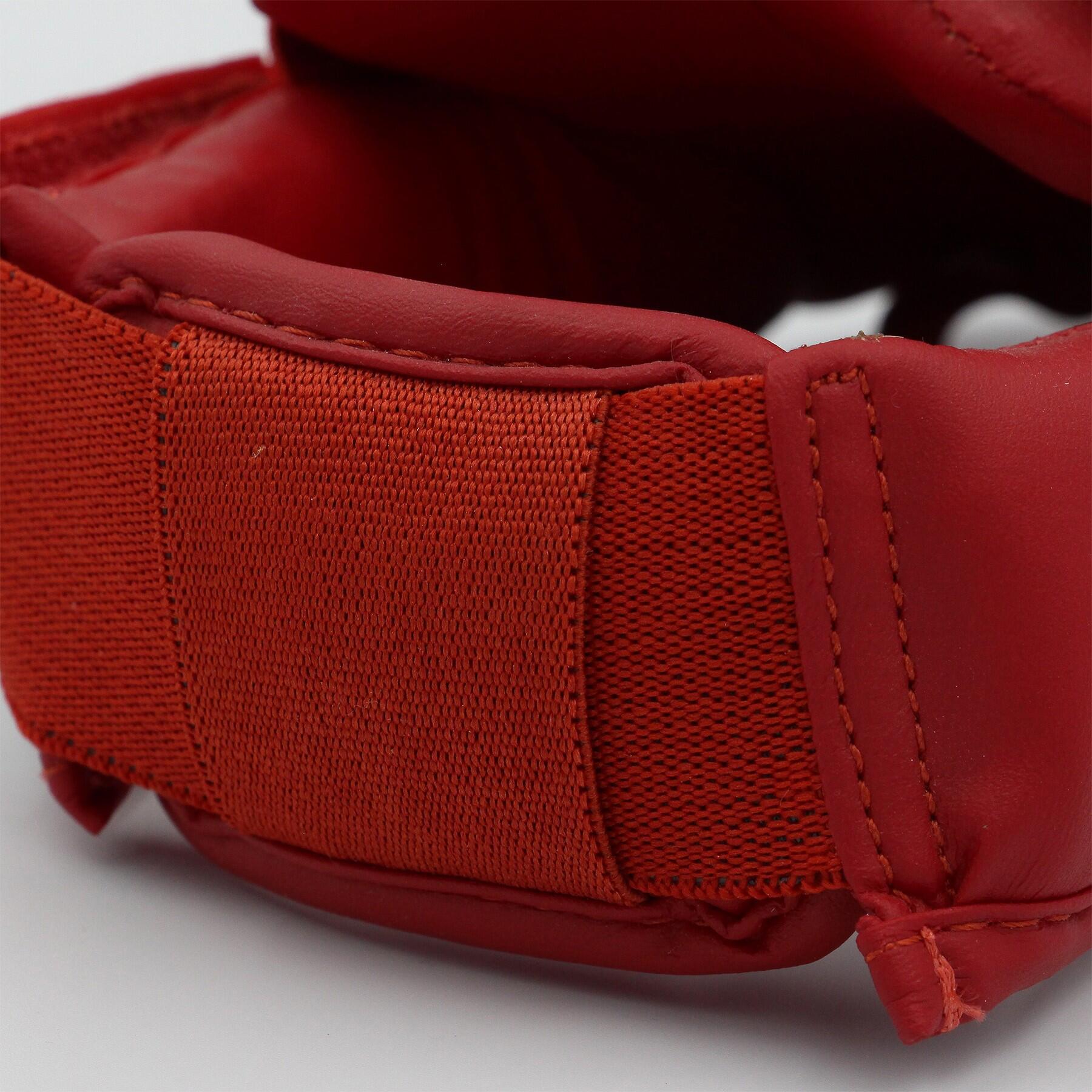 WKF Scheenbeschermer met Verwijderbare Voet - Rood 5/7