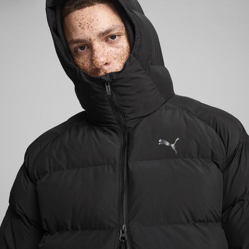 Monostoffen parka voor heren PUMA Black