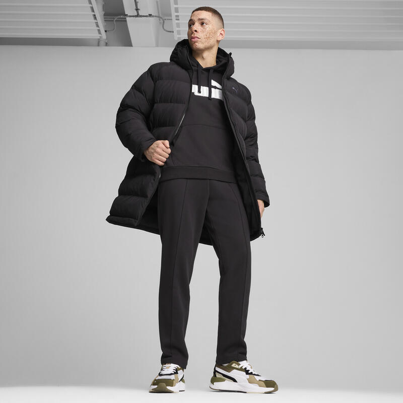 Monostoffen parka voor heren PUMA Black