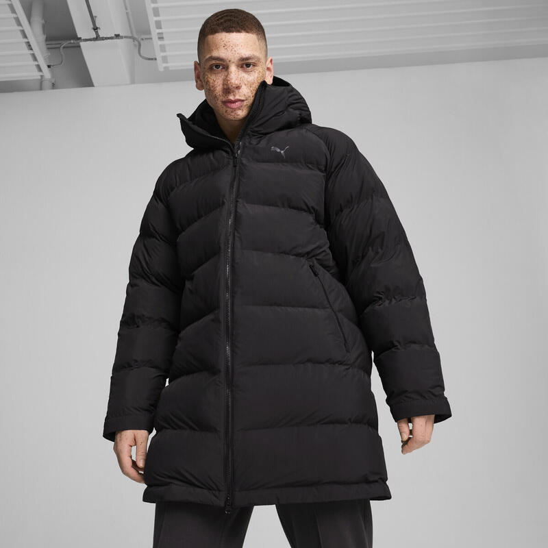 Monostoffen parka voor heren PUMA Black