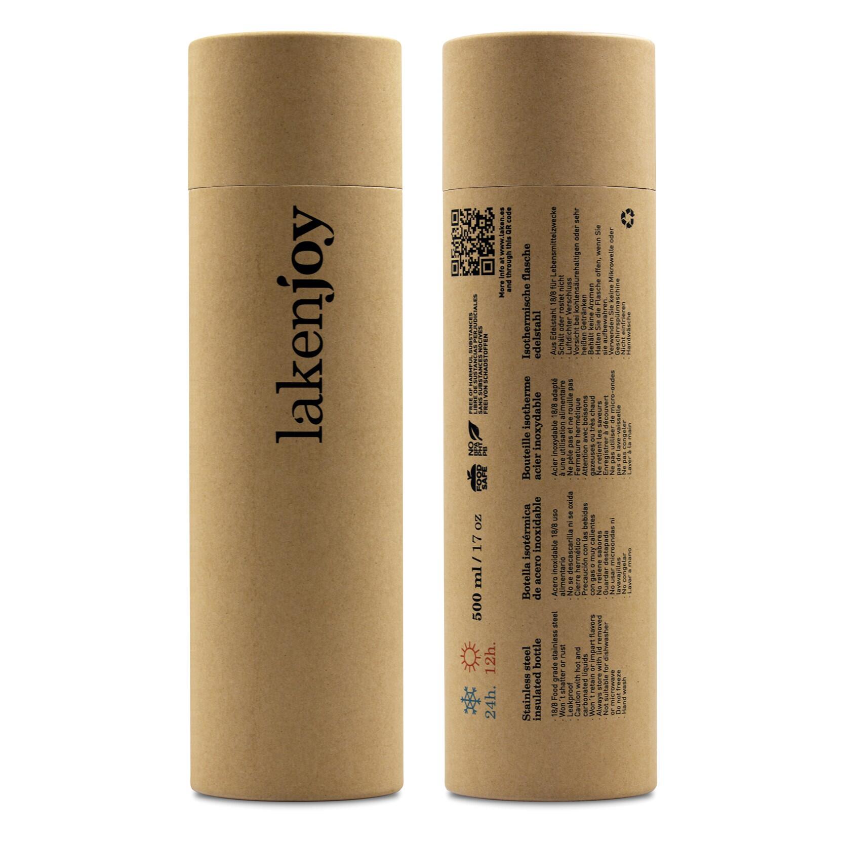 Gourde isotherme Lakenjoy™ en acier inoxydable – LAKEN 2/2