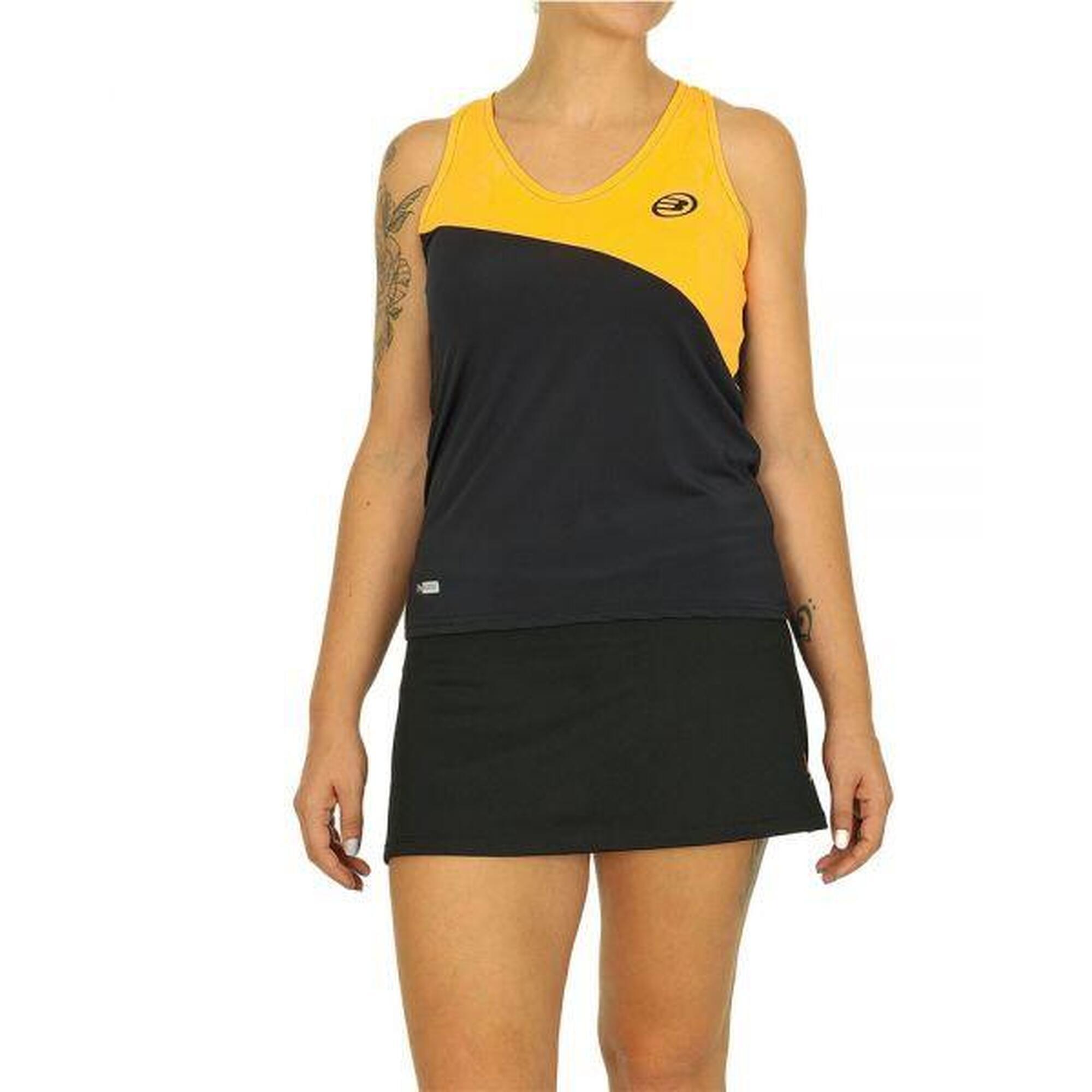 CAMISETA BULLPADEL BPCM-PN06 MUJER - COLOR : NEGRO