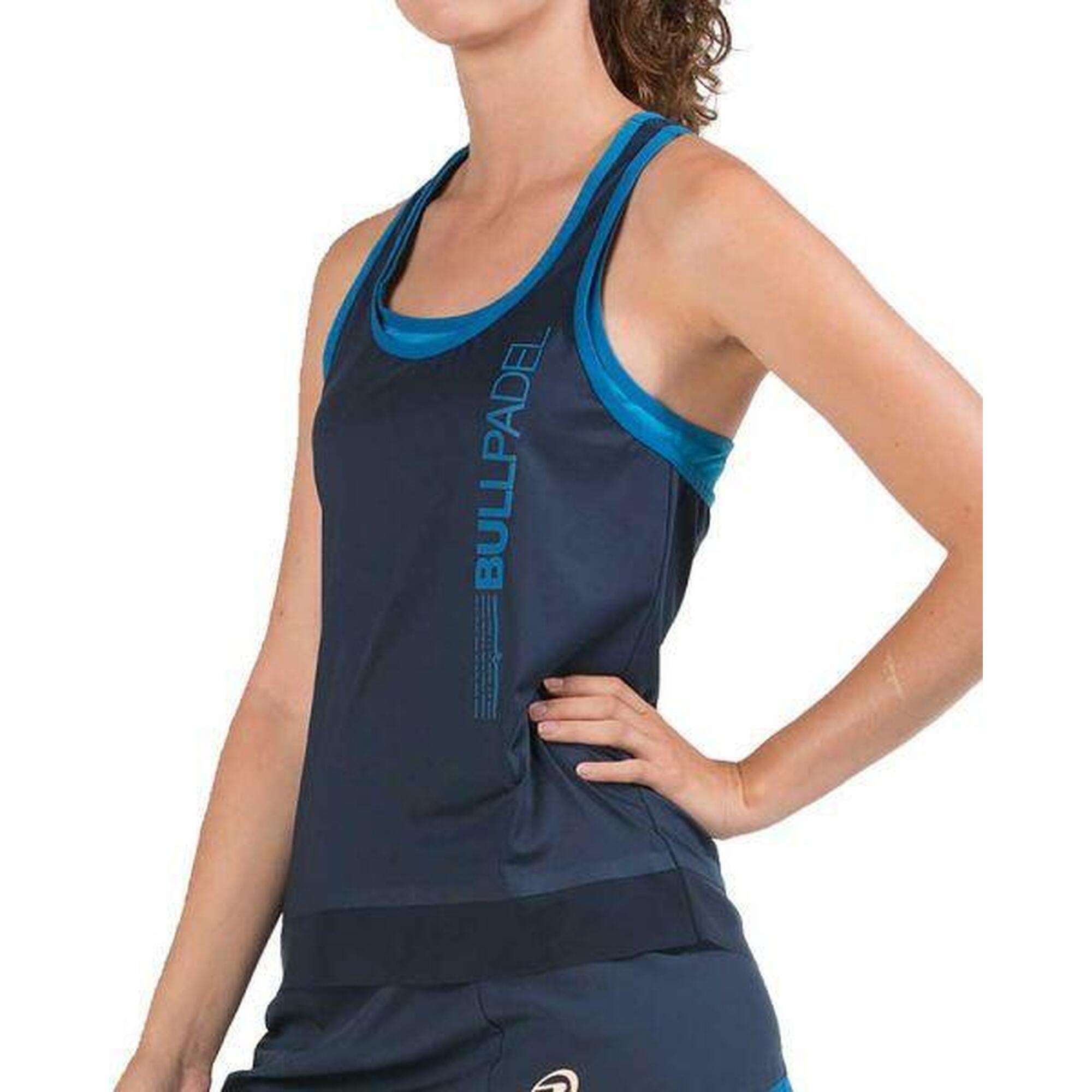 CAMISETA BULLPADEL EUSEBE PROFUNDO MUJER - COLOR : NAVY