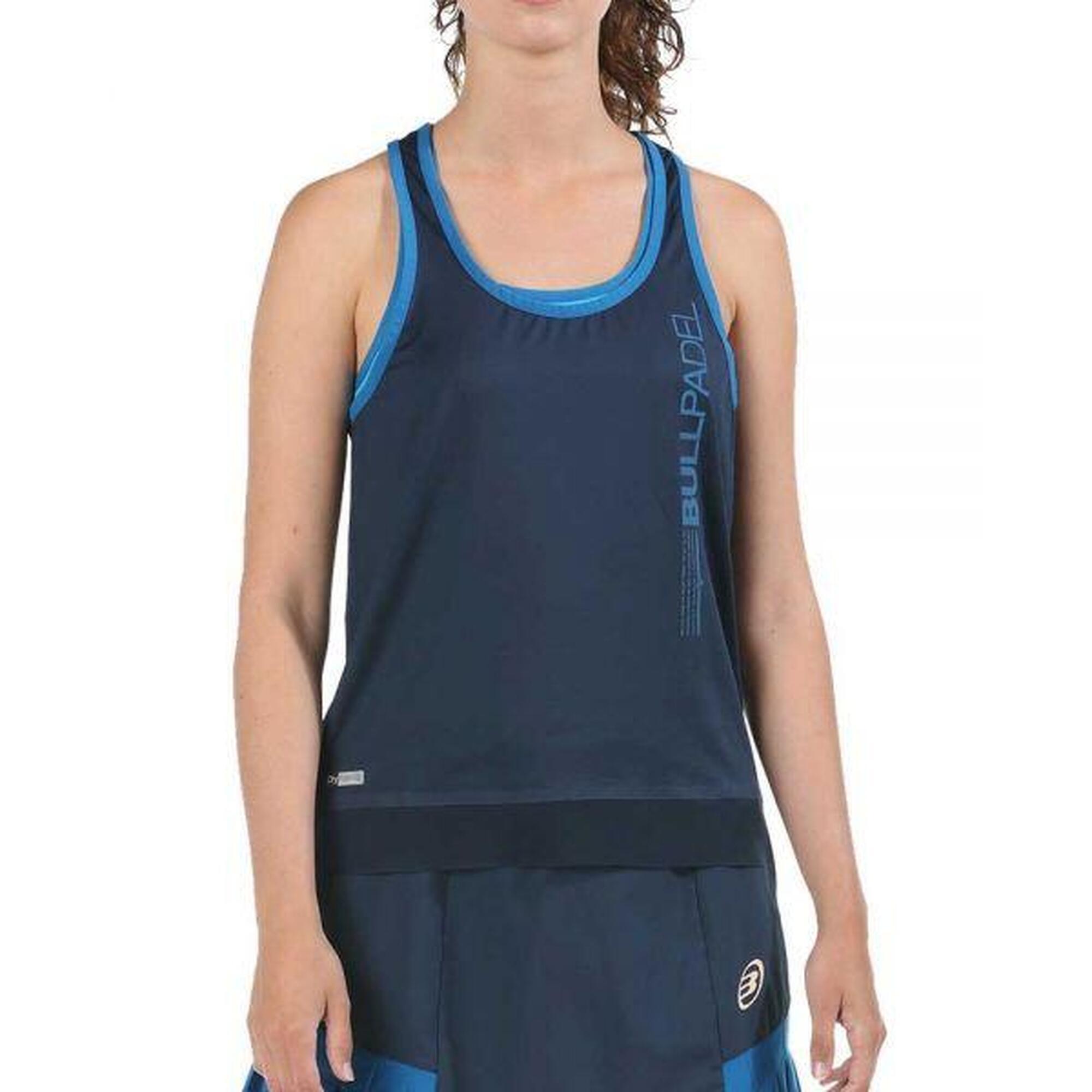 CAMISETA BULLPADEL EUSEBE PROFUNDO MUJER - COLOR : NAVY