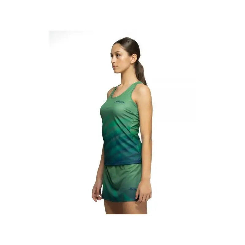 CAMISETA SIN MANGAS SIUX BLUR MUJER - COLOR : VERDE