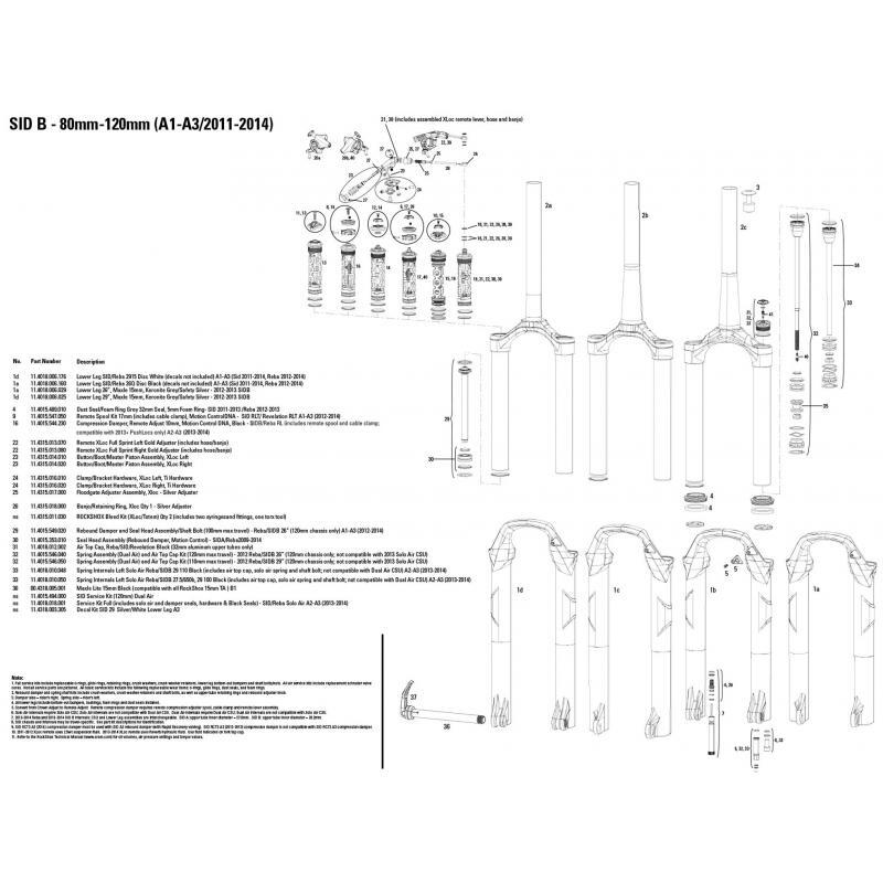 Mantenimiento De Horquilla Sid Reba 2013 16 Air Rockshox 2/2