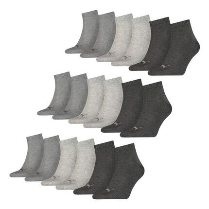 Quarter Socken 9 Paar weich komfortabel Herren Damen Unisex - Soft Cotton