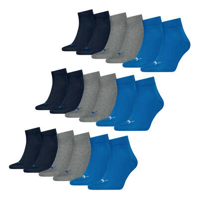 Quarter Socken 9 Paar weich komfortabel Herren Damen Unisex - Soft Cotton