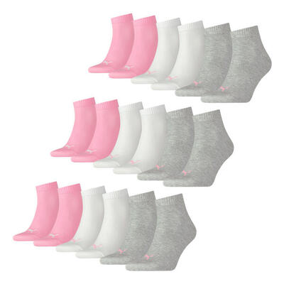 Quarter Socken 9 Paar weich komfortabel Herren Damen Unisex - Soft Cotton