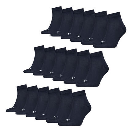 Quarter Socken 9 Paar weich komfortabel Herren Damen Unisex - Soft Cotton