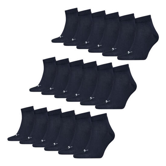 Quarter Socken 9 Paar weich komfortabel Herren Damen Unisex - Soft Cotton