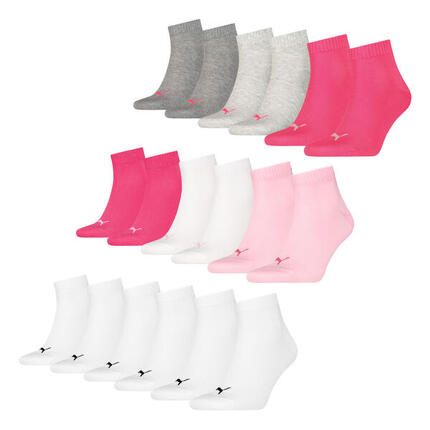 Quarter Socken 9 Paar weich komfortabel Herren Damen Unisex - Soft Cotton