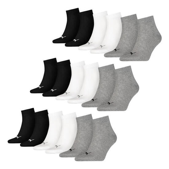 Quarter Socken 9 Paar weich komfortabel Herren Damen Unisex - Soft Cotton